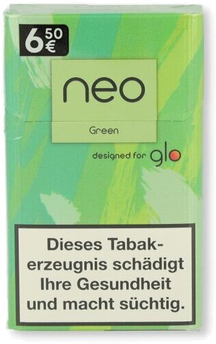 neo Green (ehemalig Green Click Tobacco) Sticks für Glo