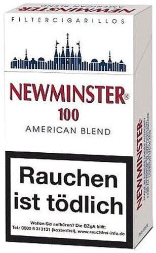 Newminster Filterzigarillos 100mm mit Naturdeckblatt 17er