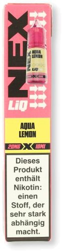 Nex Liq Aqua Lemon Nikotinsalz Liquid 20mg Nex Liq Aqua Lemon Nikotinsalz Liquid 20mg