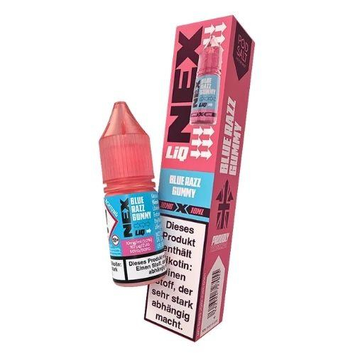 Nex Liq Blue Razz Gummy Nikotinsalz Liquid 10mg