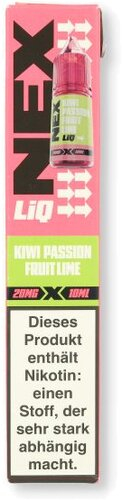 Nex Liq Kiwi Passion Fruit Lime Nikotinsalz Liquid 20mg Nex Liq Kiwi Passion Fruit Lime Nikotinsalz Liquid 20mg