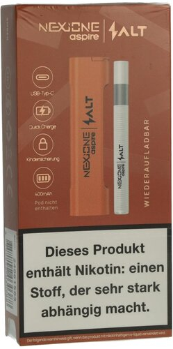 Nexione Aspire/Salt Starter Kit Amber E-Zigarette Nexione Aspire/Salt Starter Kit Amber E-Zigarette