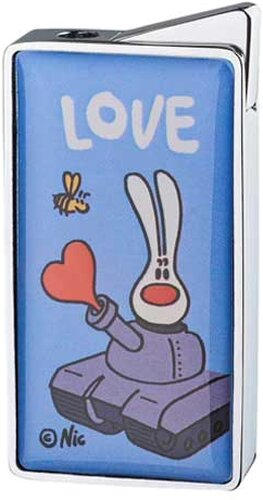NIC Feuerzeug Love Hellblau
