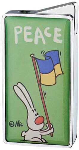 NIC Feuerzeug Peace Grün