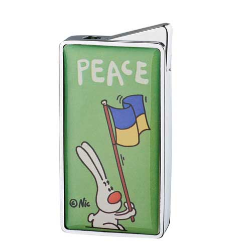 NIC Feuerzeug Peace Grün NIC Feuerzeug Peace Grün