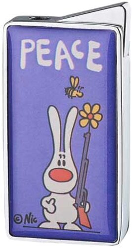 NIC Feuerzeug Peace Lila