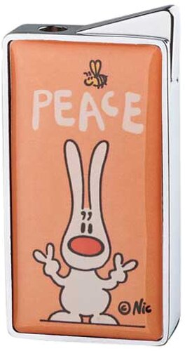 NIC Feuerzeug Peace Orange
