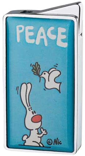 NIC Feuerzeug Peace Türkis