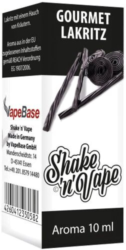 Nikoliquids Shake n Vape Aroma Gourmet Lakritz 10ml Nikoliquids Shake n Vape Aroma Gourmet Lakritz 10ml