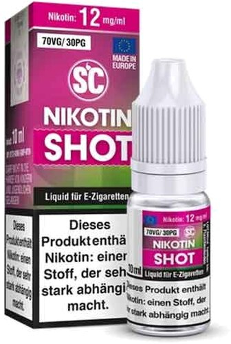 Nikotinshot SC PG70 / VG30 12mg Nikotinshot SC PG70 / VG30 12mg