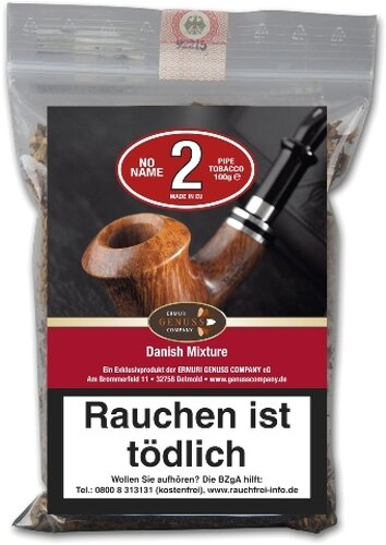 NO NAME No 2 Danish Mixture 100g Pfeifentabak NO NAME No 2 Danish Mixture 100g Pfeifentabak
