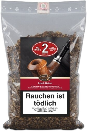 NO NAME No 2 Danish Mixture 250g Pfeifentabak NO NAME No 2 Danish Mixture 250g Pfeifentabak