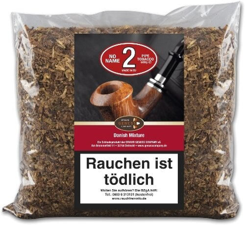 NO NAME No 2 Danish Mixture 500g Pfeifentabak NO NAME No 2 Danish Mixture 500g Pfeifentabak