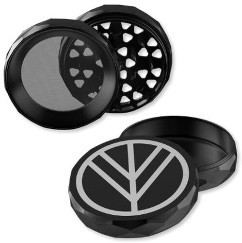 Norddampf Grinder 4-teilig Schwarz