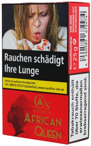 OS Tobacco African Queen 25g Shisha Tabak OS Tobacco African Queen 25g Shisha Tabak