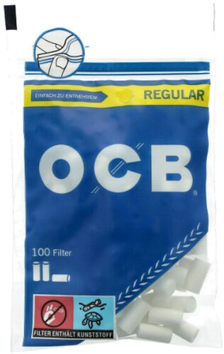 OCB Drehfilter Regular Zigarettenfilter 7,5 mm 100 Stück OCB Drehfilter Regular Zigarettenfilter 7,5 mm 100 Stück