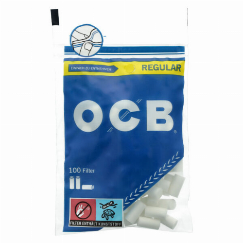 OCB Drehfilter Regular Zigarettenfilter 7,5 mm 100 Stück OCB Drehfilter Regular Zigarettenfilter 7,5 mm 100 Stück