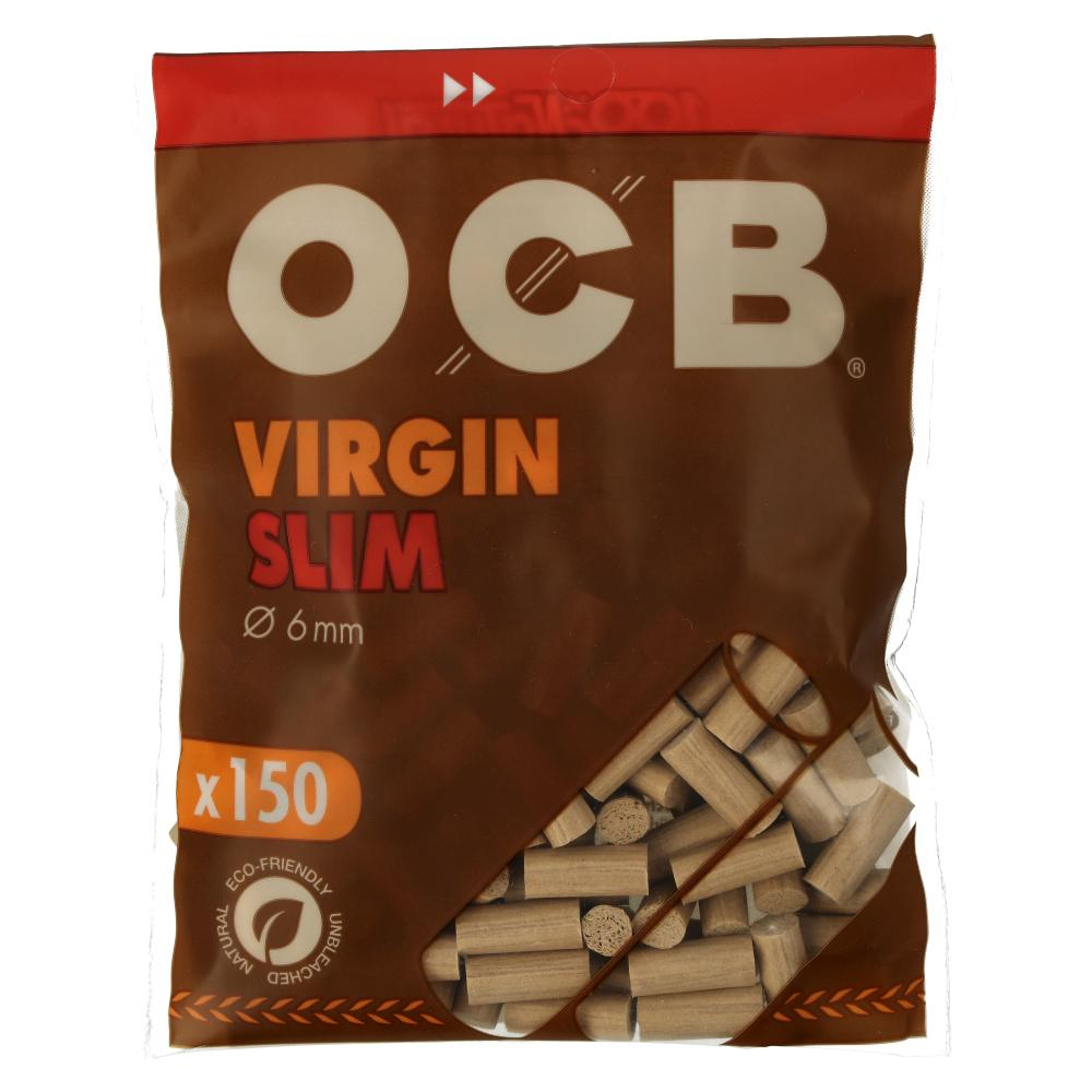 OCB Drehfilter Ungebleicht Slim Virgin 6mm 150 Stück OCB Drehfilter Ungebleicht Slim Virgin 6mm 150 Stück