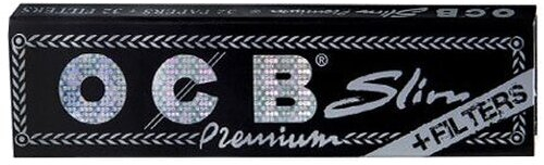 OCB Schwarz Zigarettenpapier Premium Long Slim + Tips
