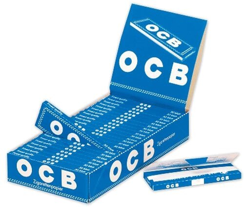 OCB Zigarettenpapier Blau kurz 1x50 Blättchen Einzelpackung