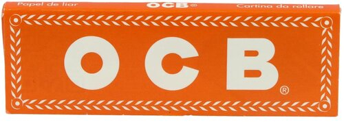 OCB Zigarettenpapier Orange kurz 1x50 Blättchen Einzelpackung