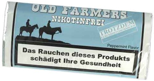 Old Farmers Blue Peppermint Flavour Nikotinfreier Tabakersatz 35g Old Farmers Blue Peppermint Flavour Nikotinfreier Tabakersatz 35g