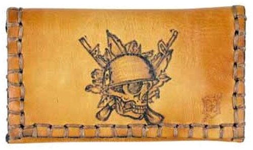 Original MR Drehertasche Leder braun Skull Original MR Drehertasche Leder braun Skull