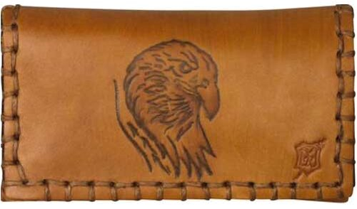 Original MR Drehertasche Leder hellbraun Adler
