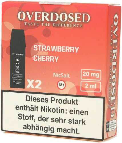 Overdosed Prefilled Pods Strawberry Cherry 2x2ml 20mg Overdosed Prefilled Pods Strawberry Cherry 2x2ml 20mg