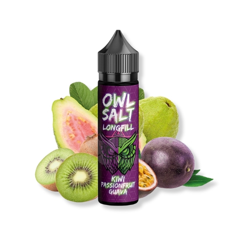 OWL Salt Longfill Kiwi Passionfruit Guava Aroma 10ml OWL Salt Longfill Kiwi Passionfruit Guava Aroma 10ml