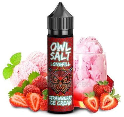 OWL Salt Longfill Strawberry Ice Cream Aroma 10ml OWL Salt Longfill Strawberry Ice Cream Aroma 10ml