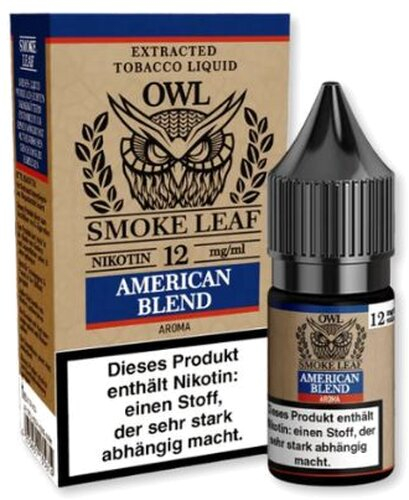 OWL Smoke Leaf American Blend Liquid 10ml 12mg