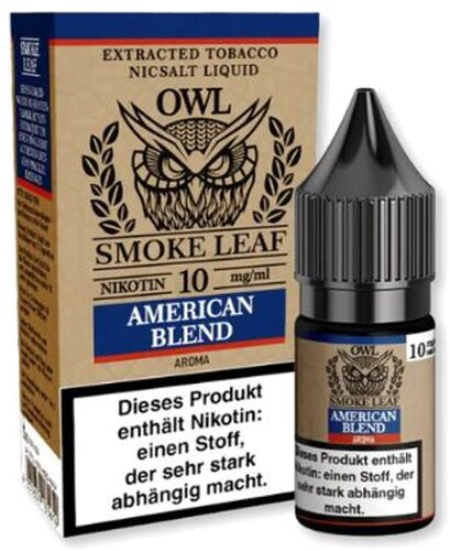 OWL Smoke Leaf American Blend Nikotinsalz Liquid 10ml 10mg