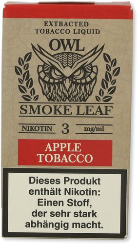 OWL Smoke Leaf Nikotinliquid Apple Tobacco 3mg