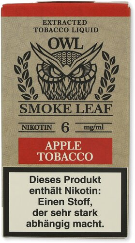 OWL Smoke Leaf Nikotinliquid Apple Tobacco 6mg