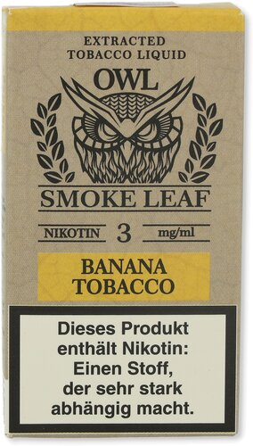 OWL Smoke Leaf Nikotinliquid Banana Tobacco 3mg