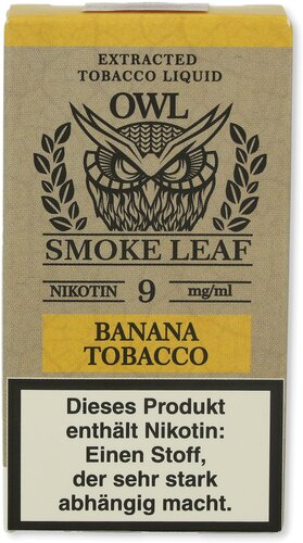 OWL Smoke Leaf Nikotinliquid Banana Tobacco 9mg