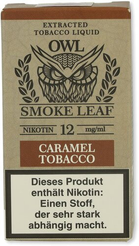 OWL Smoke Leaf Nikotinliquid Caramel Tobacco 12mg