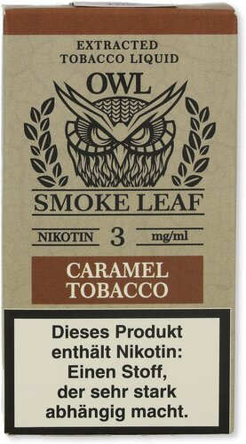 OWL Smoke Leaf Nikotinliquid Caramel Tobacco 3mg
