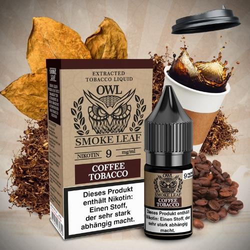 OWL Smoke Leaf Nikotinliquid Coffee Tobacco 9mg OWL Smoke Leaf Nikotinliquid Coffee Tobacco 9mg