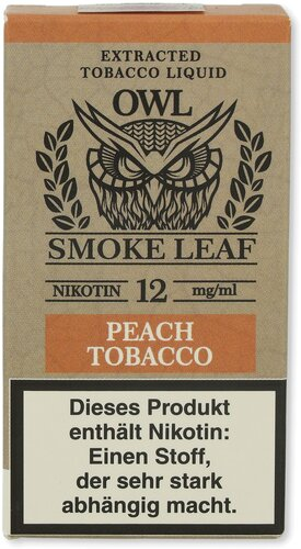 OWL Smoke Leaf Nikotinliquid Peach Tobacco 12mg