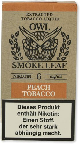 OWL Smoke Leaf Nikotinliquid Peach Tobacco 6mg