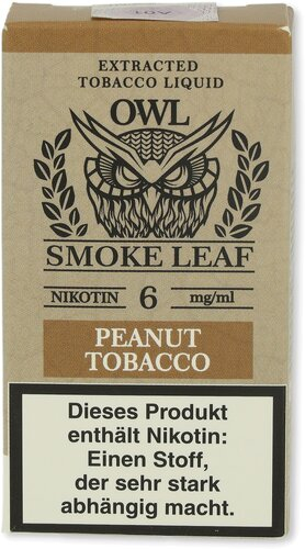OWL Smoke Leaf Nikotinliquid Peanut Tobacco 6mg