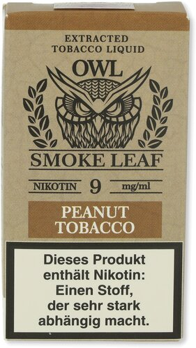 OWL Smoke Leaf Nikotinliquid Peanut Tobacco 9mg