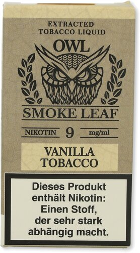 OWL Smoke Leaf Nikotinliquid Vanilla Tobacco 9mg