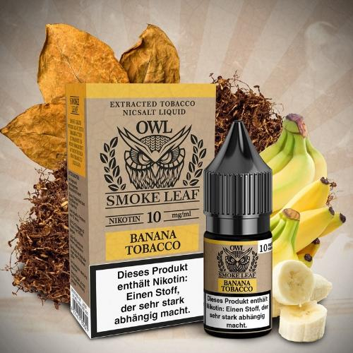 OWL Smoke Leaf Nikotinsalzliquid Banana Tobacco 10mg OWL Smoke Leaf Nikotinsalzliquid Banana Tobacco 10mg