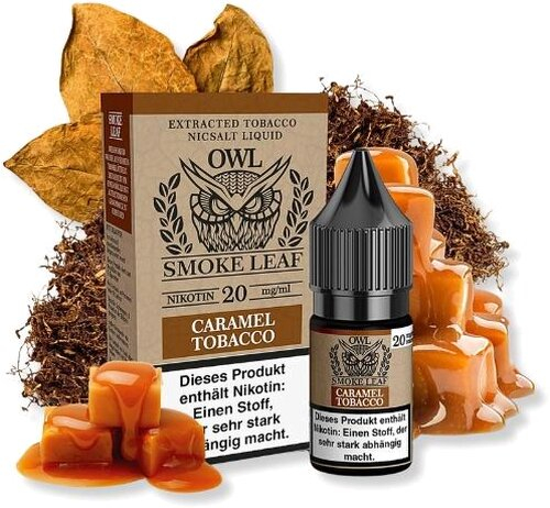 OWL Smoke Leaf Nikotinsalzliquid Caramel Tobacoo 20mg OWL Smoke Leaf Nikotinsalzliquid Caramel Tobacoo 20mg