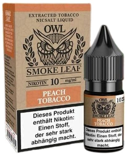 OWL Smoke Leaf Nikotinsalzliquid Peach Tobacco 10mg