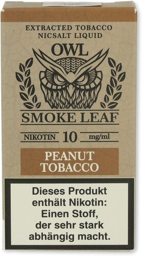 OWL Smoke Leaf Nikotinsalzliquid Peanut Tobacco 10mg