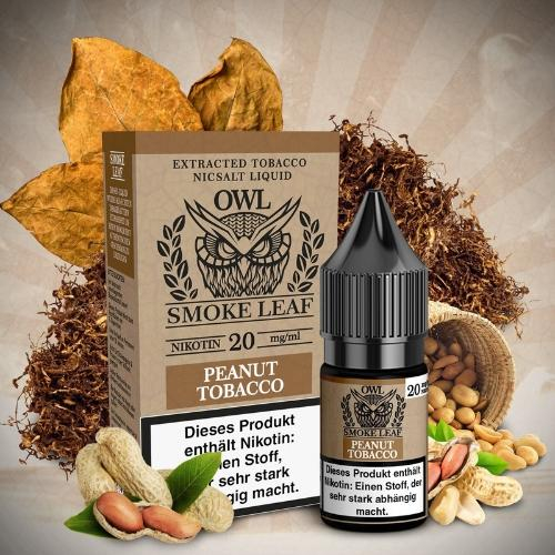 OWL Smoke Leaf Nikotinsalzliquid Peanut Tobacco 20mg OWL Smoke Leaf Nikotinsalzliquid Peanut Tobacco 20mg
